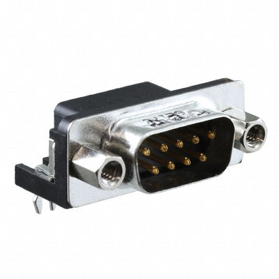 6E17C009PAJ221 by Amphenol ICC (Commercial Products) - CONNECTOR D-SUB PLUG 9POS R/A SLDR