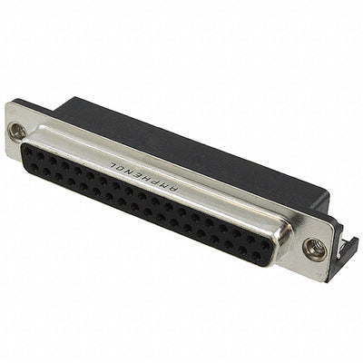 6E17C037SAJ120 by Amphenol ICC (Commercial Products) - CONNECTOR D-SUB RCPT 37POS R/A SLDR