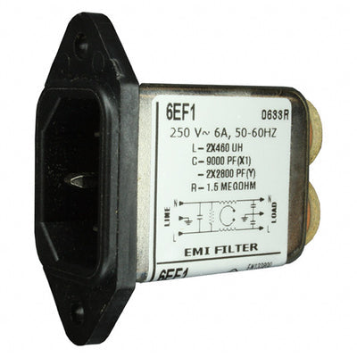 6609015-5 by TE Connectivity Corcom Filters - PWR ENT RCPT IEC320-C14 PANEL QC