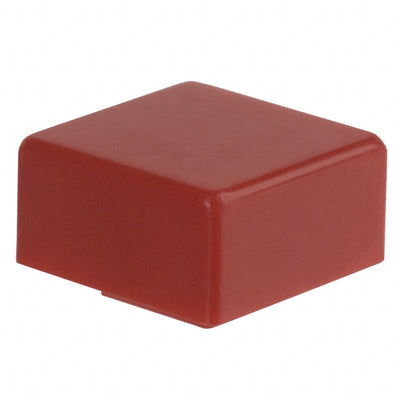 6JRED by E-Switch - CAP PUSHBUTTON SQUARE RED