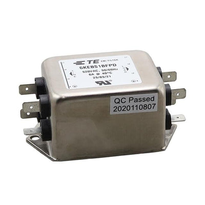 6KEBS1BFPD by TE Connectivity Corcom Filters - KEB 6A 1S SPADE DELTA 520VAC 50H