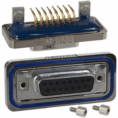 6STD15SCT99S40X by Conec - CONNECTOR D-SUB RCPT 15POS R/A SLDR