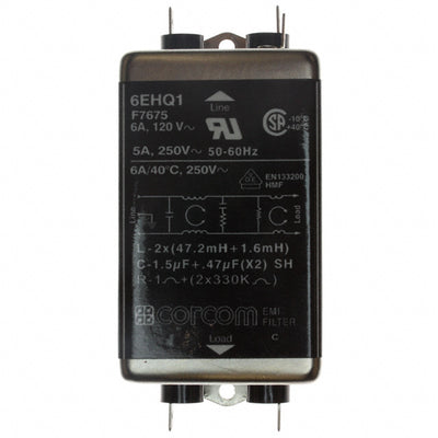 6EHQ1 by TE Connectivity Corcom Filters - HIGH PERFORMANCE FILTER PANEL QC