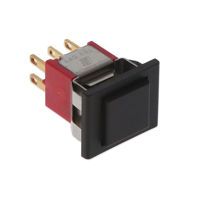 700DP7M1REAP2BLKBLK by E-Switch - PUSH SWITCH DPDT 0.4VA 20V