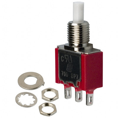 700SP7B10M1QEH by E-Switch - PUSH SWITCH BUTTON SPDT 3A 120V