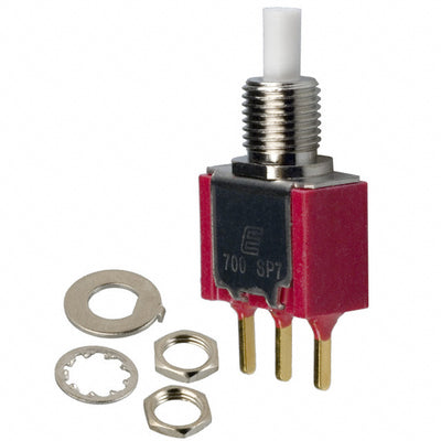 700SP7B10M2REH by E-Switch - PUSH SWITCH SPDT 0.4VA 20V