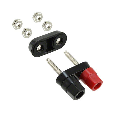 7018 by Keystone Electronics - CONNECTOR BIND POST DUAL HEX BLK/RED