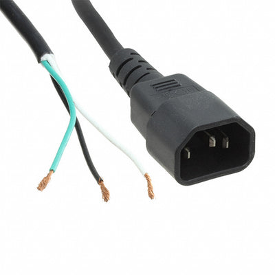 7051449F00(R) by GlobTek, Inc. - CORD 18AWG IEC 320-C14 TO CBL 9