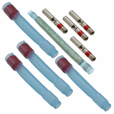 D-150-0178 by TE Connectivity Aerospace, Defense and Marine - SLDR SLEEVE WIRE-WIRE 0.157"" BLU