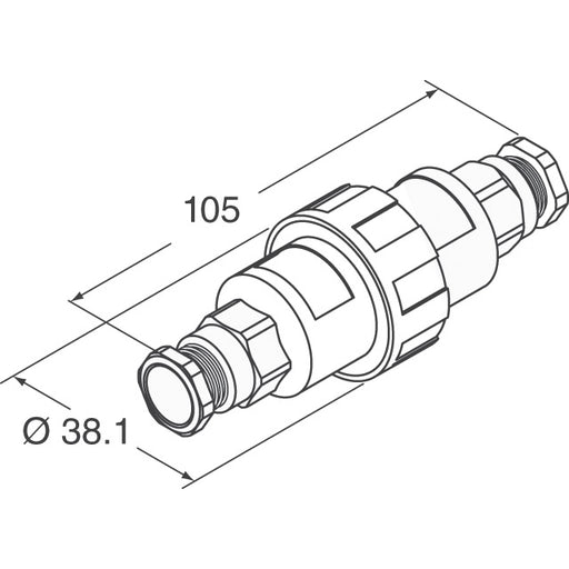 PX0777/CAT6ASTP by Bulgin - CONNECTOR CAT6A COUPLER 8P8C TO 8P8C