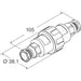 PX0777/CAT6ASTP by Bulgin - CONNECTOR CAT6A COUPLER 8P8C TO 8P8C
