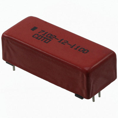 7102-12-1100 by Coto Technology - RELAY REED DPST 500MA 12V