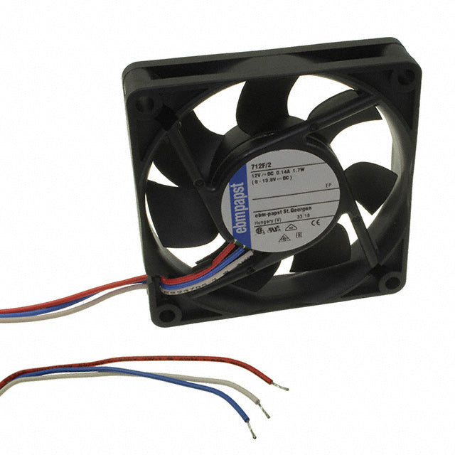 712F/2 by ebm-papst Inc. - FAN AXIAL 70X15MM 12VDC WIRE