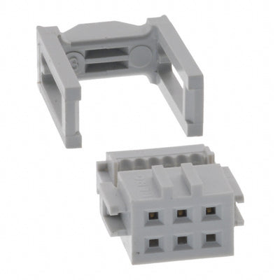 71600-006LF by Amphenol ICC (FCI) - CONNECTOR RECPT 6POS IDC 28-30AWG GOLD