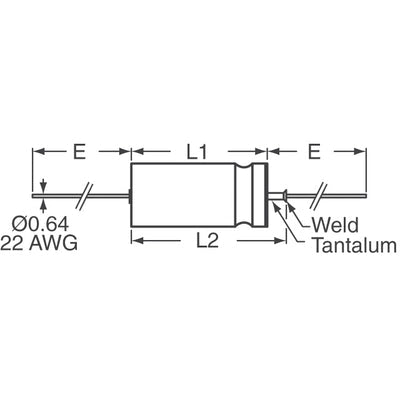 134D108X9060K6 by Vishay Sprague - TANT UL CAP 1000UF 10% 60V AXIAL