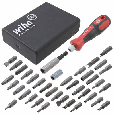 71990 by Wiha - BIT SET ASSORTED W/CASE 39PC