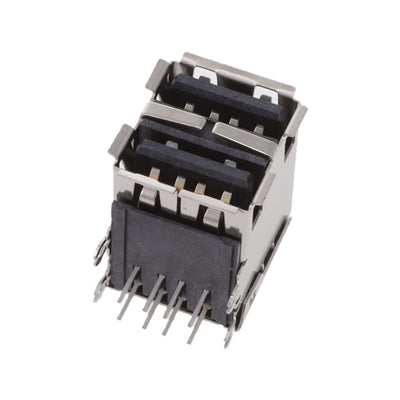 72309-3045RPLF by Amphenol ICC (FCI) - CONNECTOR RECPT USB2.0 TYPEA STACK R/A