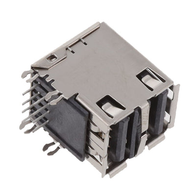 72309-5044BLF by Amphenol ICC (FCI) - CONNECTOR RECPT USB2.0 TYPEA STACK R/A
