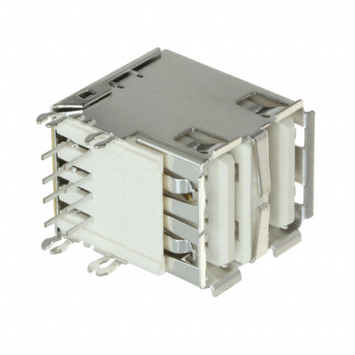 72309-8044BLF by Amphenol ICC (FCI) - CONNECTOR RECPT USB2.0 TYPEA STACK R/A