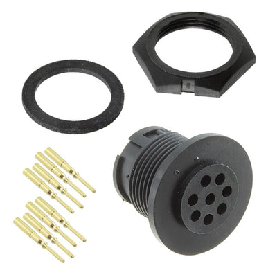 7280-8PG-300 by Conxall/Switchcraft - CONNECTOR RECPT MALE 8POS GOLD CRIMP