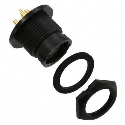 7382-4SG-3ES by Conxall/Switchcraft - CONNECTOR RECPT FMALE 4P GOLD SLDR CUP
