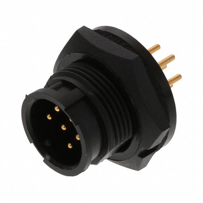 7291-6PG-300 by Conxall/Switchcraft - CONNECTOR RECPT MALE 6POS GOLD SOLDER