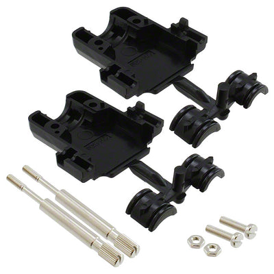 737431-1 by TE Connectivity AMP Connectors - CONNECTOR BACKSHELL 15POS 180DEG SILV