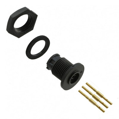7380-3SG-300 by Conxall/Switchcraft - CONNECTOR RECPT FMALE 3POS GOLD CRIMP
