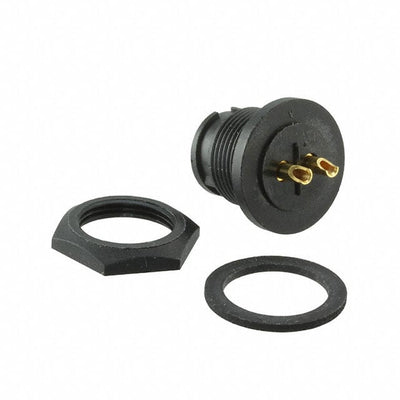 7382-2SG-300 by Conxall/Switchcraft - CONNECTOR RECPT FMALE 2P GOLD SLDR CUP