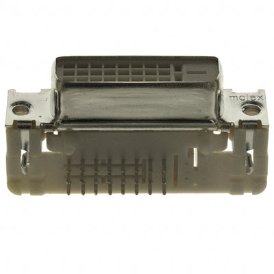 0743204000 by Molex - CONNECTOR RECPT DVI-D DL 24POS PCB R/A