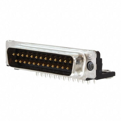 747238-4 by TE Connectivity AMP Connectors - CONNECTOR D-SUB PLUG 25POS R/A SLDR