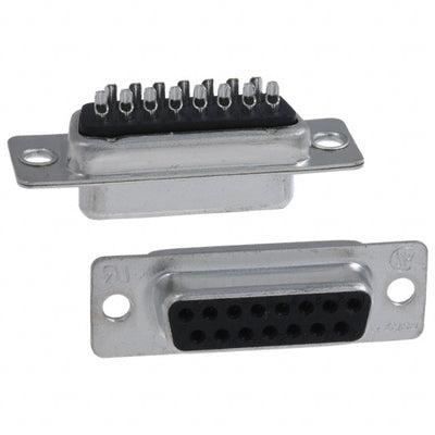5-747909-7 by TE Connectivity AMP Connectors - CONNECTOR D-SUB RCPT 15POS SLDR CUP