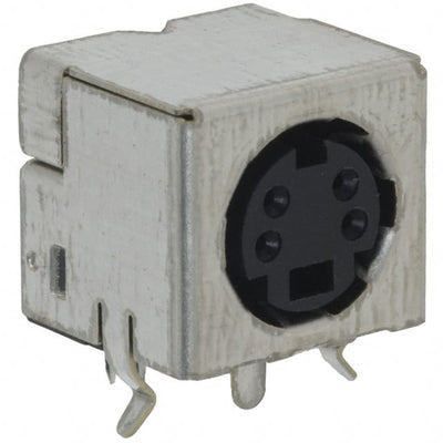 5749181-1 by TE Connectivity AMP Connectors - CONNECTOR RECPT FMALE MINI DIN 4P SLDR