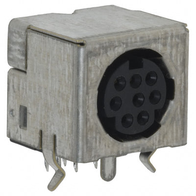 5749232-1 by TE Connectivity AMP Connectors - CONNECTOR RECPT FMALE MINI DIN 8P SLDR
