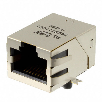 7498111001 by Wurth Elektronik - CONNECTOR JACK 1PORT 1000 BASE-T SMD
