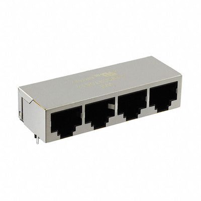 7499031001A by Wurth Elektronik - CONNECTOR JACK 4PORT 100 BASE-T PCB