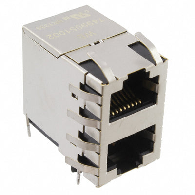7499051002 by Wurth Elektronik - CONNECTOR JACK 2PORT 100 BASE-T PCB