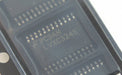 Close-up of a microchip with text on it