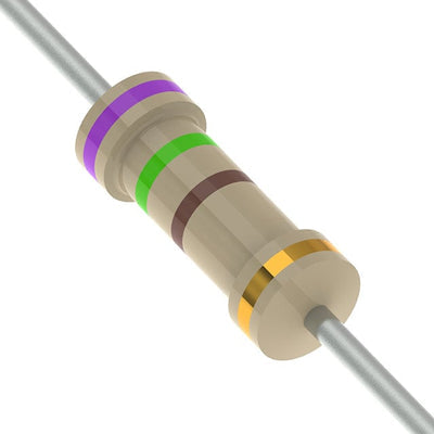 CFR-50JR-52-750R by YAGEO - RESISTOR 750 OHM 5% 1/2W AXIAL