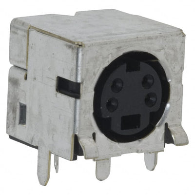 5750069-1 by TE Connectivity AMP Connectors - CONNECTOR RECPT FMALE MINI DIN 4P SLDR