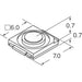 VLMW711T3U2US-GS08 by Vishay Semiconductor Opto Division - LED LITTLE STAR WHITE 4SMD