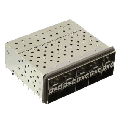 0760935001 by Molex - CONNECTOR SFP+ RCP W/CAGE 2X5 200P RA