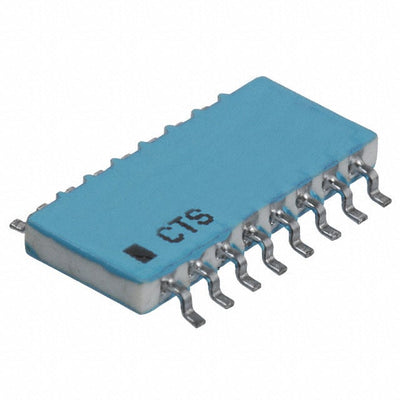 768163332GP by CTS Resistor Products - RESISTOR ARRAY 8 RES 3.3K OHM 16SOIC