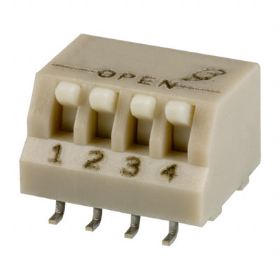 76HPSB04GWRT by Grayhill Inc. - SWITCH PIANO DIP SPST 150MA 30V