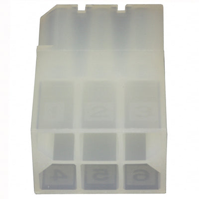 770360-1 by TE Connectivity AMP Connectors - CONNECTOR RECPT HSG 6POS .093