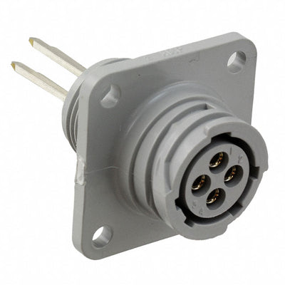 788130-1 by TE Connectivity AMP Connectors - CONNECTOR RECPT FMALE 4P TIN-LEAD SLDR
