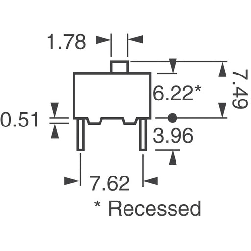 78B04RAT by Grayhill Inc. - SWITCH SLIDE DIP SPST 150MA 30V