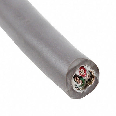 79252 SL005 by Alpha Wire - CABLE 4CON 24AWG SLATE SHLD 100