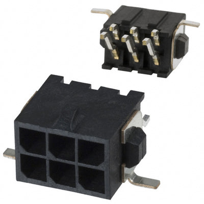 3-794629-6 by TE Connectivity AMP Connectors - CONNECTOR HEADER SMD R/A 6POS 3MM