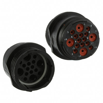 796207-1 by TE Connectivity AMP Connectors - CONNECTOR RECPT HSG MALE 16POS INLINE